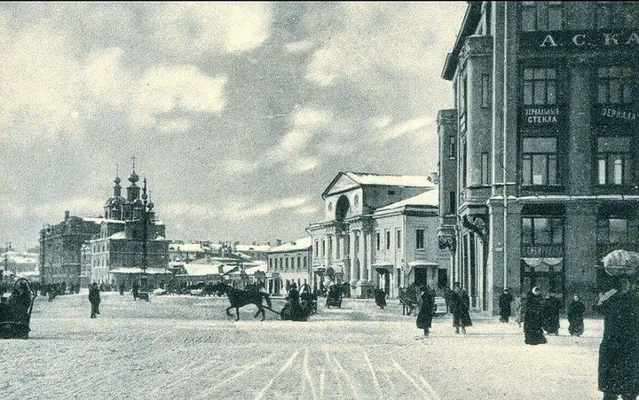 Здание Благородного собрания. Охотный ряд, Москва, 1903 год.