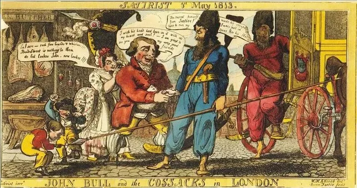 Карикатура из английского журнала XIX в.