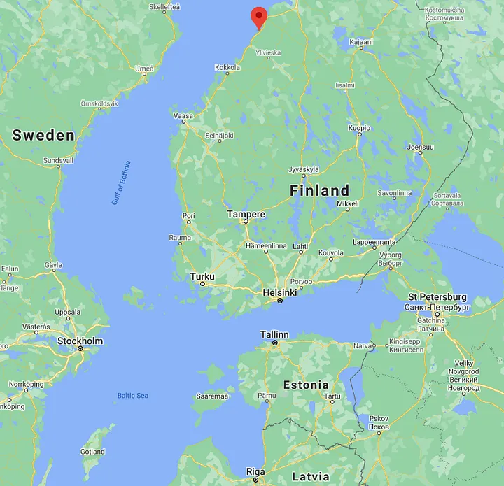 Выход в Ботнический залив.