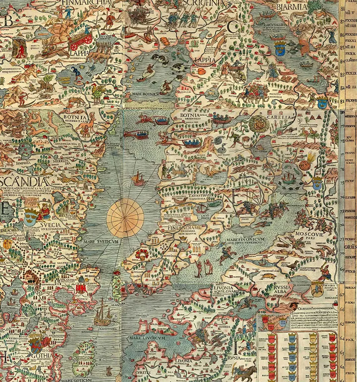 Карта Олафа Великого.