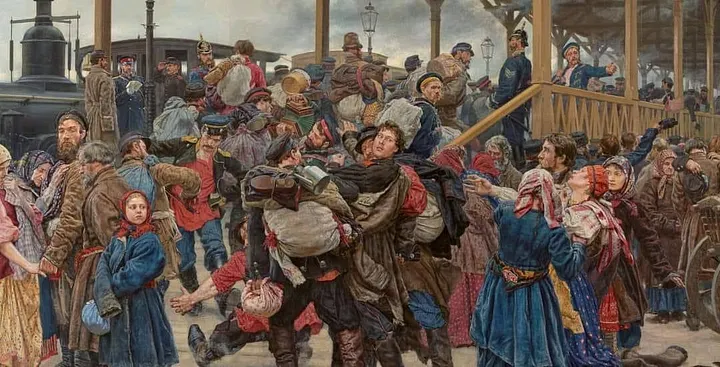 Константин Савицкий. «На войну». 1888 г.