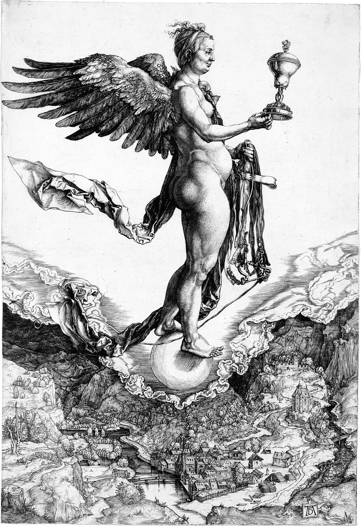 Немезида — богиня мщения.