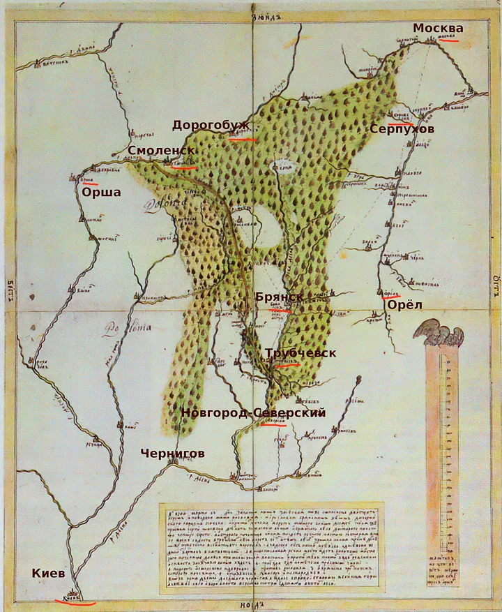 Засечная черта на западной границе России в XVIII в.