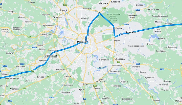 Шоссе Энтузиастов и Смоленская дорога.