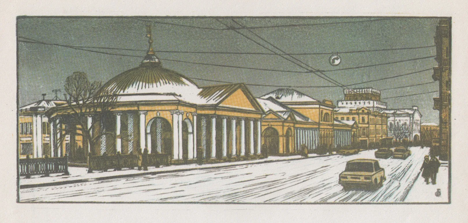 Гостиный двор и Ротонда. Начало XIX в.