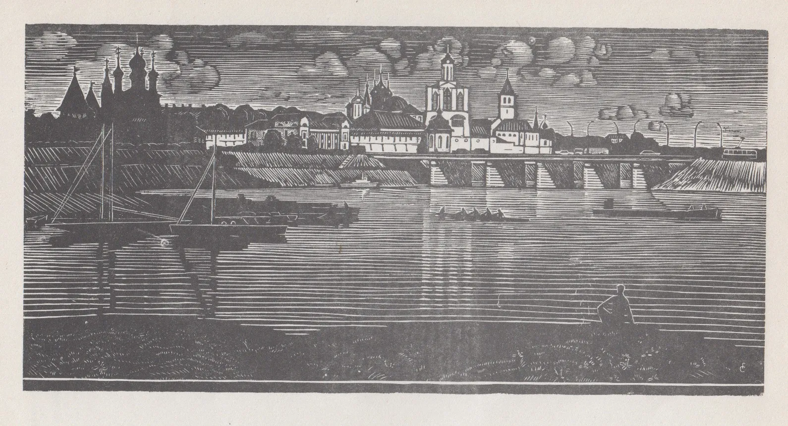 Вид на Спасский монастырь со стороны Которосли.